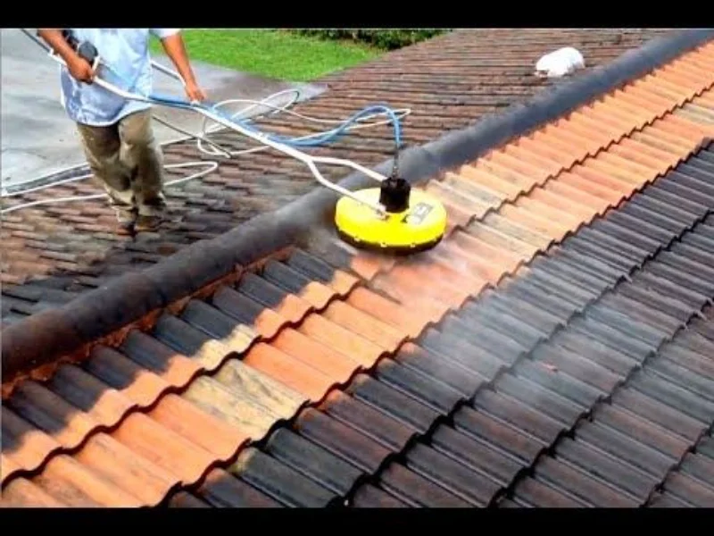 High Pressure Washing Roof